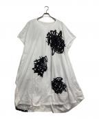 MOYURUモユル）の古着「デザインワンピース」｜ホワイト