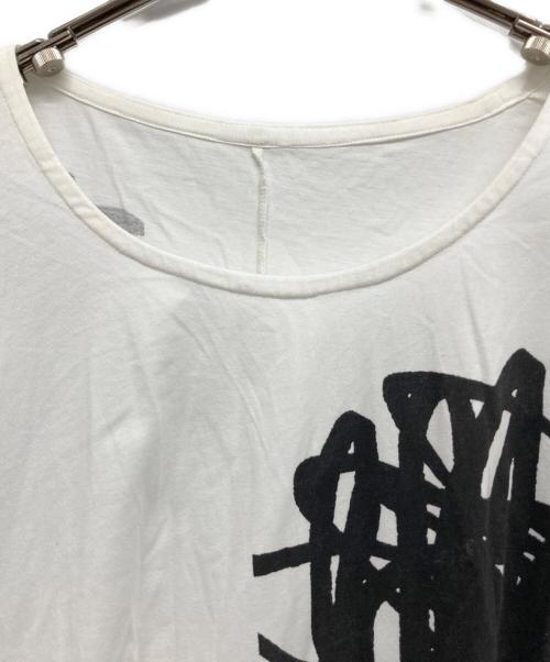 MOYURU（モユル）MOYURU (モユル) デザインワンピース ホワイト サイズ:MLの古着・服飾アイテム