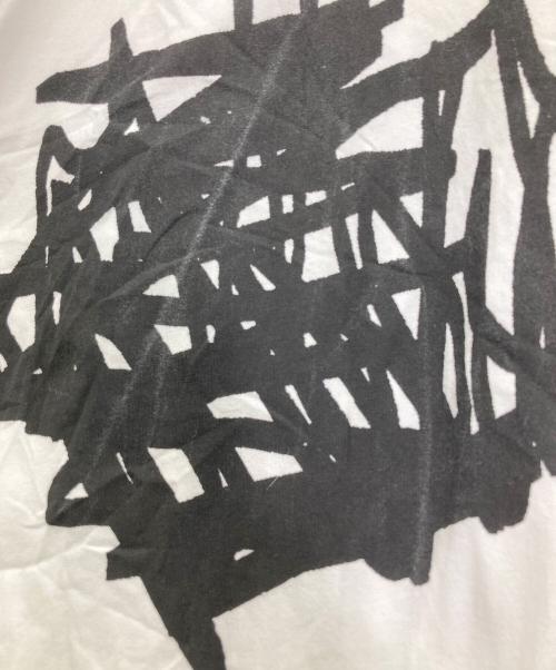 MOYURU（モユル）MOYURU (モユル) デザインワンピース ホワイト サイズ:MLの古着・服飾アイテム