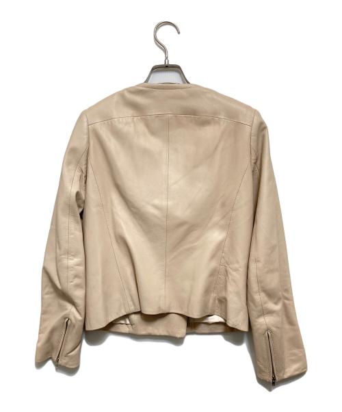 La TOTALITE（ラ ト―タリテ）La TOTALITE (ラ ト―タリテ) レザージャケット アイボリー サイズ:Sの古着・服飾アイテム