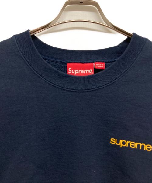 SUPREME（シュプリーム）Supreme (シュプリーム) クルーネックスウェット ネイビー サイズ:XLの古着・服飾アイテム
