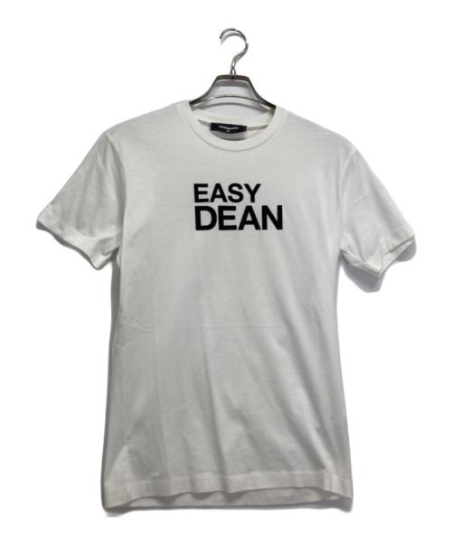 DSQUARED2（ディースクエアード）DSQUARED2 (ディースクエアード) プリントTシャツ ホワイト サイズ:XSの古着・服飾アイテム