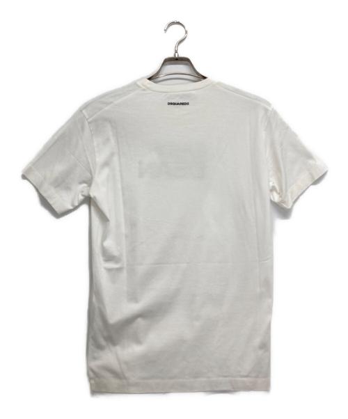 DSQUARED2（ディースクエアード）DSQUARED2 (ディースクエアード) プリントTシャツ ホワイト サイズ:XSの古着・服飾アイテム