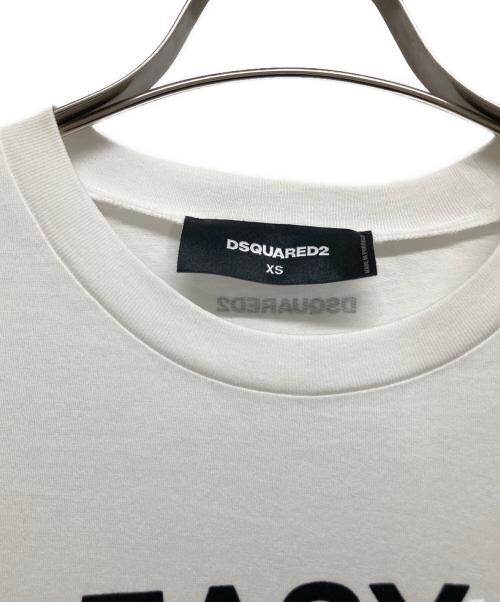 DSQUARED2（ディースクエアード）DSQUARED2 (ディースクエアード) プリントTシャツ ホワイト サイズ:XSの古着・服飾アイテム