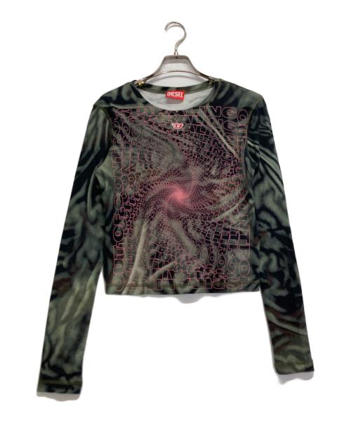 DIESEL（ディーゼル）DIESEL (ディーゼル) T-BANES Tシャツ グリーン サイズ:Lの古着・服飾アイテム