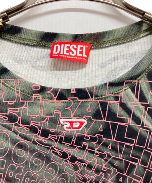 DIESEL（ディーゼル）DIESEL (ディーゼル) T-BANES Tシャツ グリーン サイズ:Lの古着・服飾アイテム