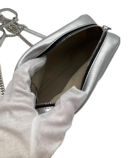 J&M DAVIDSON（ジェイ＆エム デヴィッドソン）J&M DAVIDSON (ジェイ＆エム デヴィッドソン) リップスティックショルダーバッグ シルバーの古着・服飾アイテム