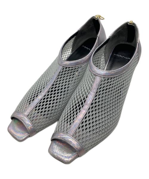 MANA（マナ）MANA (マナ) メッシュパンプス グレー サイズ:25の古着・服飾アイテム