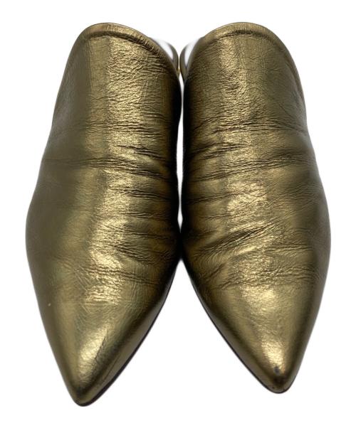 MANA（マナ）MANA (マナ) サンダル ゴールド サイズ:25の古着・服飾アイテム