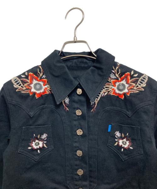 Christian Lacroix（クリスチャン ラクロワ）Christian Lacroix (クリスチャン ラクロワ) 刺繍ジャケット ブラック サイズ:38の古着・服飾アイテム