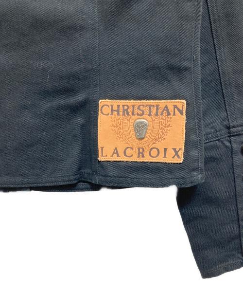 Christian Lacroix（クリスチャン ラクロワ）Christian Lacroix (クリスチャン ラクロワ) 刺繍ジャケット ブラック サイズ:38の古着・服飾アイテム