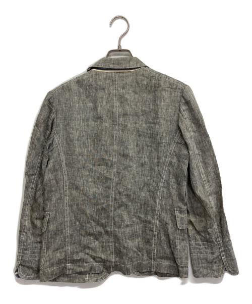 JUNYA WATANABE COMME des GARCONS（(ジュンヤワタナベ コムデギャルソン）JUNYA WATANABE COMME des GARCONS ((ジュンヤワタナベ コムデギャルソン) リネンテーラードジャケット グレー サイズ:Sの古着・服飾アイテム