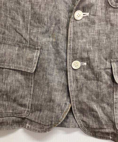 JUNYA WATANABE COMME des GARCONS（(ジュンヤワタナベ コムデギャルソン）JUNYA WATANABE COMME des GARCONS ((ジュンヤワタナベ コムデギャルソン) リネンテーラードジャケット グレー サイズ:Sの古着・服飾アイテム