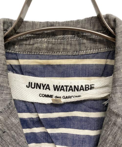 JUNYA WATANABE COMME des GARCONS（(ジュンヤワタナベ コムデギャルソン）JUNYA WATANABE COMME des GARCONS ((ジュンヤワタナベ コムデギャルソン) リネンテーラードジャケット グレー サイズ:Sの古着・服飾アイテム