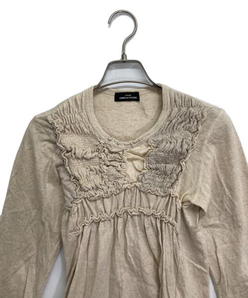 tricot COMME des GARCONS（トリココムデギャルソン）tricot COMME des GARCONS (トリココムデギャルソン) カットソー ベージュ サイズ:記載なしの古着・服飾アイテム