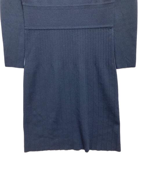 OLD ENGLAND（オールドイングランド）OLD ENGLAND (オールドイングランド) ニットワンピース ネイビー サイズ:36の古着・服飾アイテム