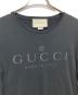 GUCCI (グッチ) トーナルロゴ クルーネック Tシャツ ブラック サイズ:S：13000円