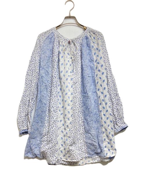 45R（フォーティファイブ・アール）45R (フォーティファイブ・アール) 長袖ブラウス スカイブルー サイズ:記載なしの古着・服飾アイテム