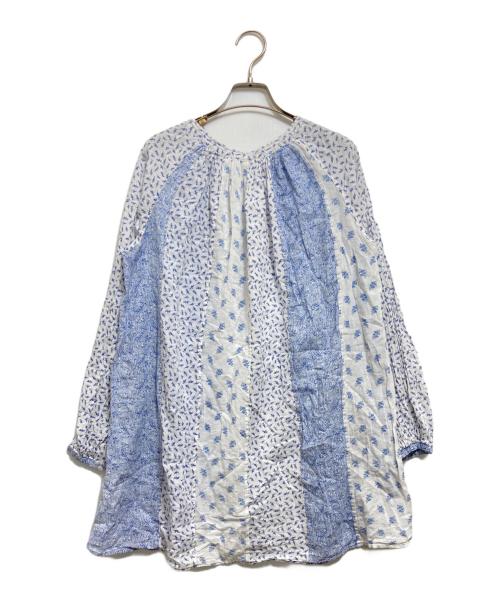45R（フォーティファイブ・アール）45R (フォーティファイブ・アール) 長袖ブラウス スカイブルー サイズ:記載なしの古着・服飾アイテム