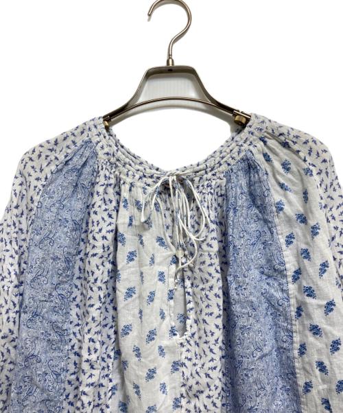 45R（フォーティファイブ・アール）45R (フォーティファイブ・アール) 長袖ブラウス スカイブルー サイズ:記載なしの古着・服飾アイテム
