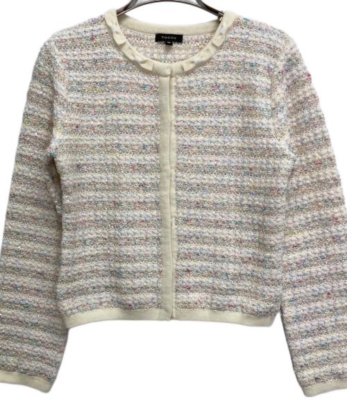 TOCCA（トッカ）TOCCA (トッカ) ノーカラージャケット ホワイト サイズ:Mの古着・服飾アイテム
