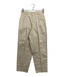 COMME des GARCONS HOMME（コムデギャルソン オム）の古着「タックチノパン」｜ベージュ