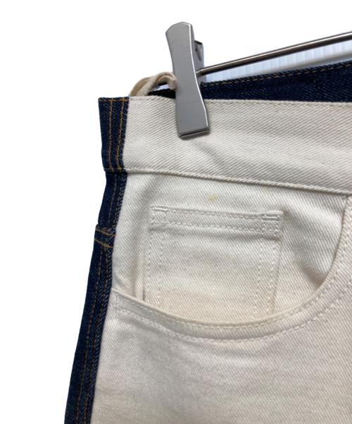 MARNI（マルニ）MARNI (マルニ) バイカラーデニムワイドパンツ インディゴ サイズ:29の古着・服飾アイテム