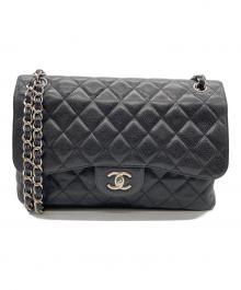 CHANEL（シャネル）の古着「Wフラップチェーンショルダーバッグ」｜ブラック