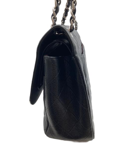CHANEL（シャネル）CHANEL (シャネル) Wフラップチェーンショルダーバッグ ブラックの古着・服飾アイテム