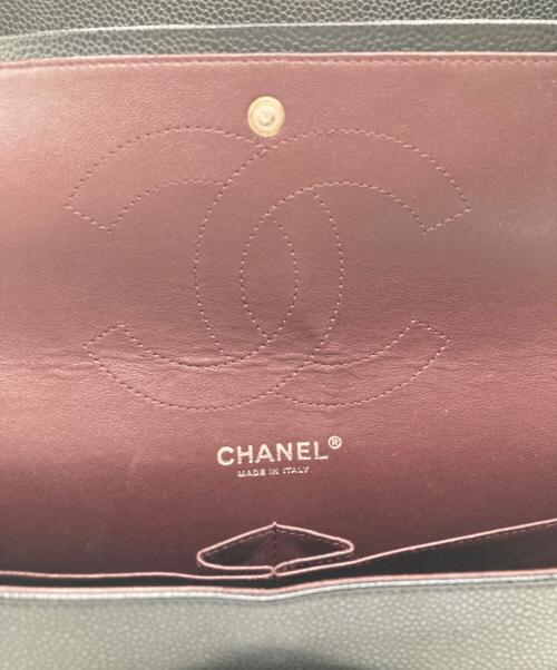 CHANEL（シャネル）CHANEL (シャネル) Wフラップチェーンショルダーバッグ ブラックの古着・服飾アイテム