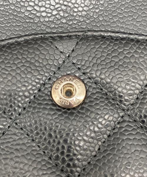 CHANEL（シャネル）CHANEL (シャネル) Wフラップチェーンショルダーバッグ ブラックの古着・服飾アイテム