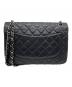 CHANEL (シャネル) Wフラップチェーンショルダーバッグ ブラック：580000円