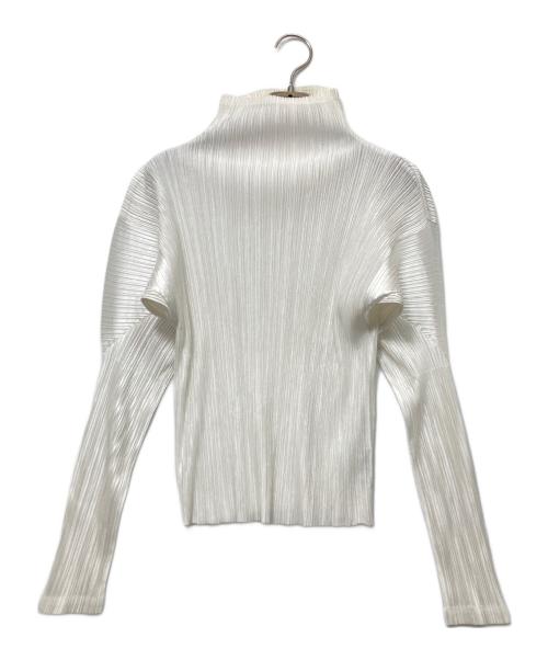 PLEATS PLEASE（プリーツプリーズ）PLEATS PLEASE (プリーツプリーズ) プリーツカットソー ホワイト サイズ:記載なしの古着・服飾アイテム