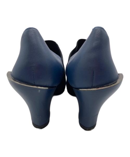 ISSEY MIYAKE（イッセイミヤケ）ISSEY MIYAKE (イッセイミヤケ) UNITED NUDE (ユナイテッドヌード) ブーティ ブルー サイズ:37の古着・服飾アイテム