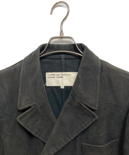 COMME des GARCONS HOMME（コムデギャルソン オム）COMME des GARCONS HOMME (コムデギャルソン オム) Pコート ブラック サイズ:Mの古着・服飾アイテム