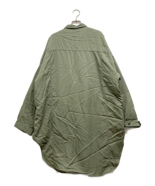 Whim Gazette（ウィムガゼット）Whim Gazette (ウィムガゼット) POLAナカワタシャツブルゾン グリーン サイズ:FREEの古着・服飾アイテム