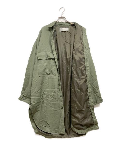 Whim Gazette（ウィムガゼット）Whim Gazette (ウィムガゼット) POLAナカワタシャツブルゾン グリーン サイズ:FREEの古着・服飾アイテム