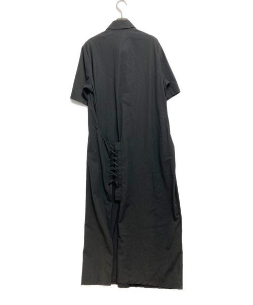 Y's（ワイズ）Y's (ワイズ) 半袖シャツワンピース ブラック サイズ:2の古着・服飾アイテム