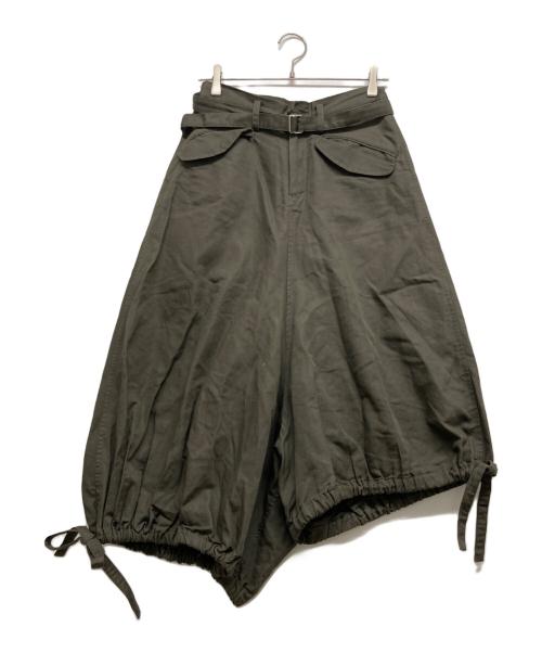 Y's（ワイズ）Y's (ワイズ) アシンメトリーサルエルパンツ グリーン サイズ:Mの古着・服飾アイテム