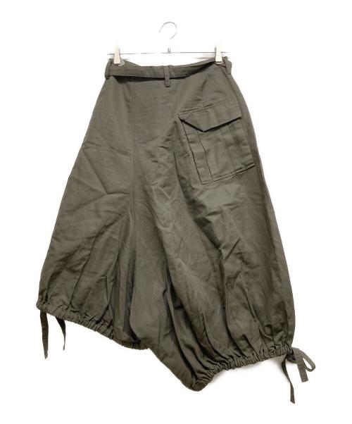 Y's（ワイズ）Y's (ワイズ) アシンメトリーサルエルパンツ グリーン サイズ:Mの古着・服飾アイテム