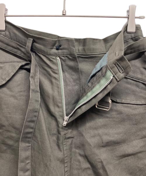 Y's（ワイズ）Y's (ワイズ) アシンメトリーサルエルパンツ グリーン サイズ:Mの古着・服飾アイテム