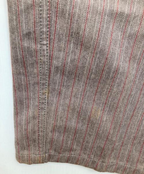 COMME des GARCONS HOMME（コムデギャルソン オム）COMME des GARCONS HOMME (コムデギャルソン オム) ストライプパンツ ブラウン サイズ:Sの古着・服飾アイテム