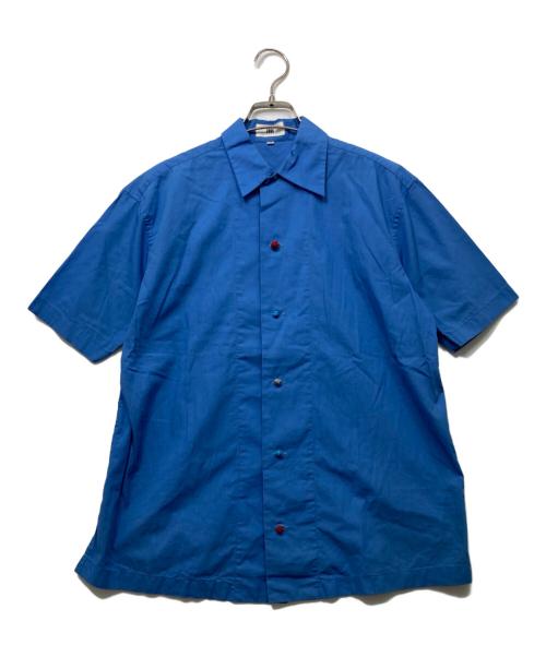 ISSEY MIYAKE（イッセイミヤケ）ISSEY MIYAKE (イッセイミヤケ) 半袖シャツ ブルー サイズ:SSの古着・服飾アイテム