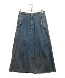 ROBE DE CHAMBRE COMME DES GARCONS（ローブドシャンブル コムデギャルソン）の古着「デニムスカート」｜インディゴ