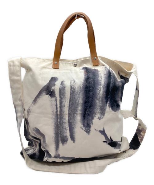 YOHJI YAMAMOTO（ヨウジヤマモト）YOHJI YAMAMOTO (ヨウジヤマモト) 2WAYバッグ ホワイトの古着・服飾アイテム