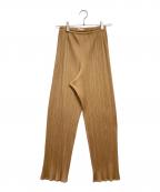 PLEATS PLEASEプリーツプリーズ）の古着「プリーツパンツ」｜ベージュ