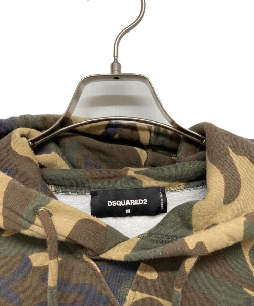 DSQUARED2（ディースクエアード）DSQUARED2 (ディースクエアード) 迷彩パーカー カーキ サイズ:Mの古着・服飾アイテム