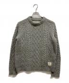 NEIGHBORHOOD×CASH CAネイバーフッド×カシュカ）の古着「ケーブルニット」｜グレー