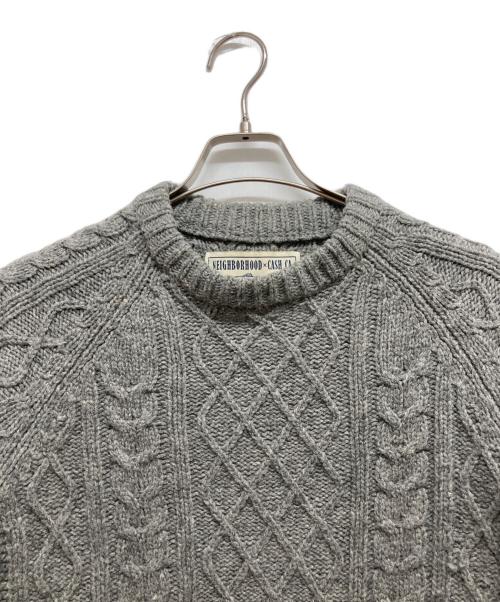 NEIGHBORHOOD（ネイバーフッド）NEIGHBORHOOD (ネイバーフッド) CASH CA (カシュカ) ケーブルニット グレー サイズ:Mの古着・服飾アイテム