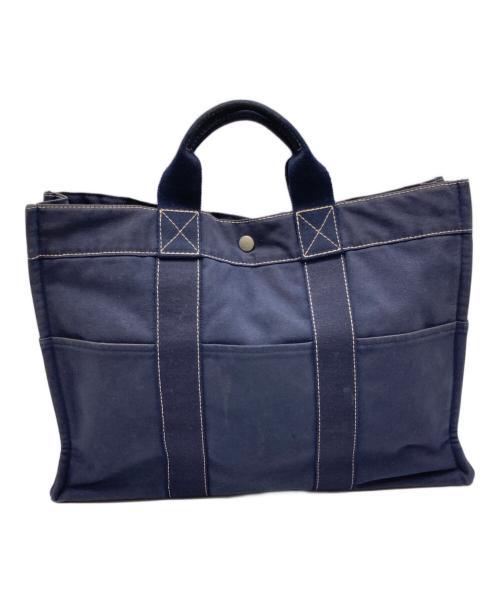HERMES（エルメス）HERMES (エルメス) ドーヴィル MM ネイビーの古着・服飾アイテム